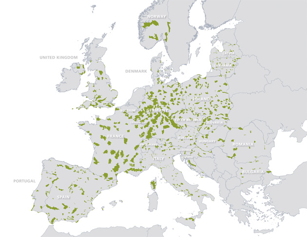 Betinget Fængsling Mantle Europe's Nature Parks, Landscape Parks and Regional Parks